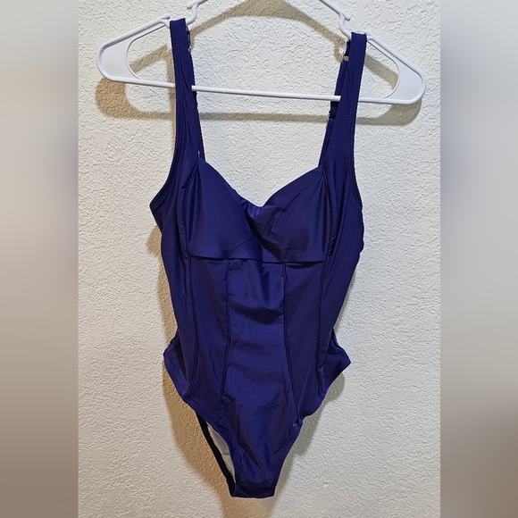 Cupshe  Blue Moderate Tummy Control One Piece Size Small - Picture 4 of 10